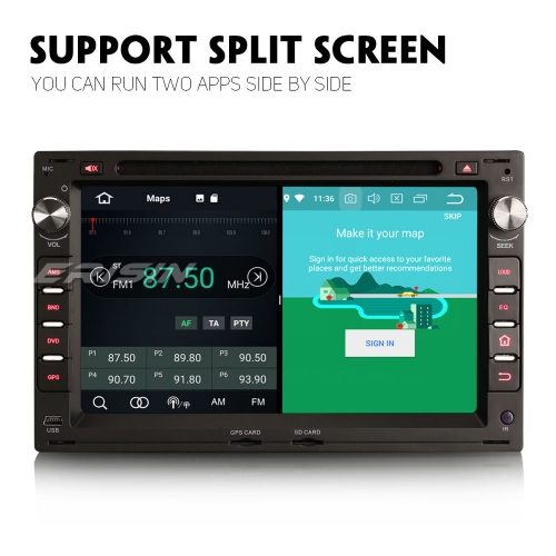 Erisin ES7709V SWC Android 9.0 Autoradio For VW Passat Peugeot 307