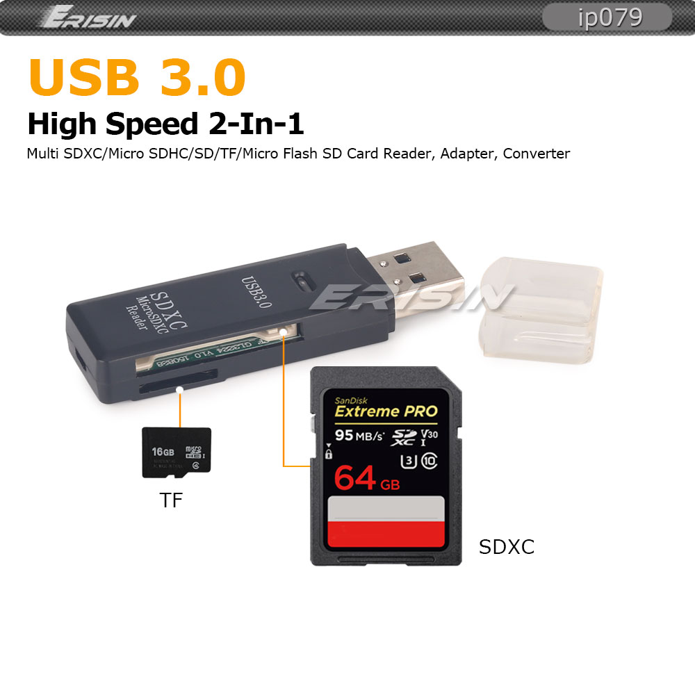 SanDisk 128GB Micro SD Memory Card Micro SDXC SD Adapter +USB Card