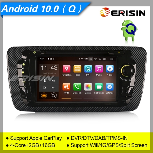 Android 10.0 VW Seat Ibiza 2009-2013 Car Stereo ES5122S Car DVD Player Radio DAB+ OBD DVR BT TPMS CarPlay SatNavi 4G