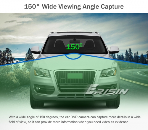 Caméra USB Tableau De Bord 1080P - Vision Nuit Starlight 150° - Compatible Android AutoRadio - Carte 32Go Incluse