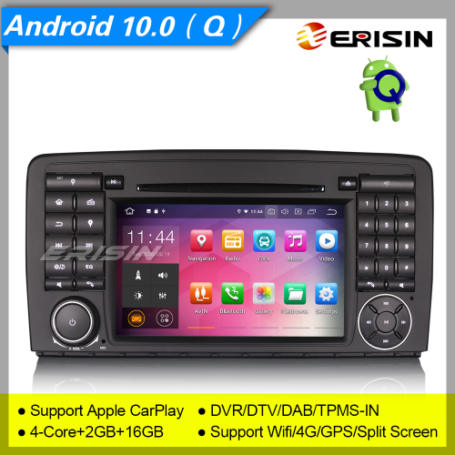 2+16GB PX30 Android 10.0 Autoradio Mercedes Benz W251 R Class DAB+ DVR Car DVD BT 4G TNT SWC GPS USB 7" Erisin ES5181R