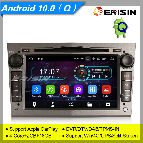 2+16GB PX30 Android 10.0 Vauxhall Opel Car DVD Player Combo Corsa C D Antara Signum Zafira Car Stereo Sat Navi GPS BT DVR 4G 7" Erisin ES5960PG