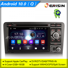 4+64GB PX5 Android 10.0 Car DVD Player Audi A3 S3 RS3 RNSE-PU Car Stereo Sat Navi DAB+4G DVR TPMS BT 7