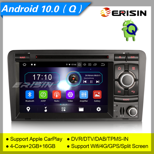4+64GB PX5 Android 10.0 Autoradio Audi A3 S3 RS3 RNSE-PU DAB+ DVD