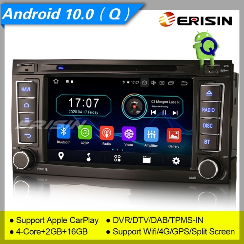 2+16GB PX30 Android 10.0 VW TOUAREG T5 Multivan Car DVD Player Car Stereo Sat Navi DAB+4G DVR TPMS BT OBD 7" Erisin ES5956T