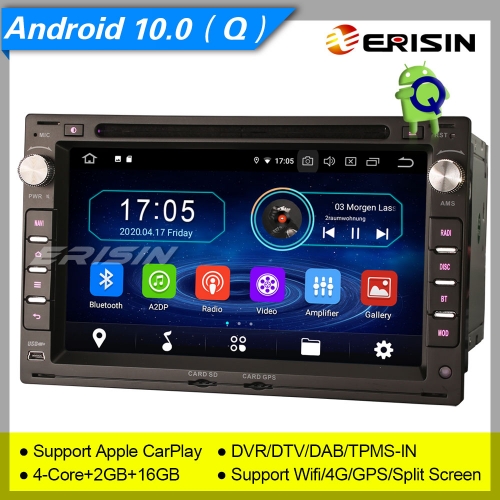 2+16GB PX30 Android 10.0 VW PASSAT SHARAN GOLF T5 Seat LEON TOLEDO Skoda PEUGEOT 307 Car Stereo Car DVD Player Radio DAB+ DVR BT Erisin 7" ES5986V