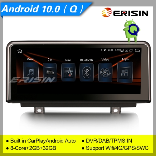 2+32GB PX5 8-Core CarPlay Android 10.0 Autoradio  BMW 1er-F20/F21, 3er-F30/F31/F34, 4er-F32/F33/F36, F80/F82 NBT GPS DAB+ IPS 10.25" Erisin ES2830B