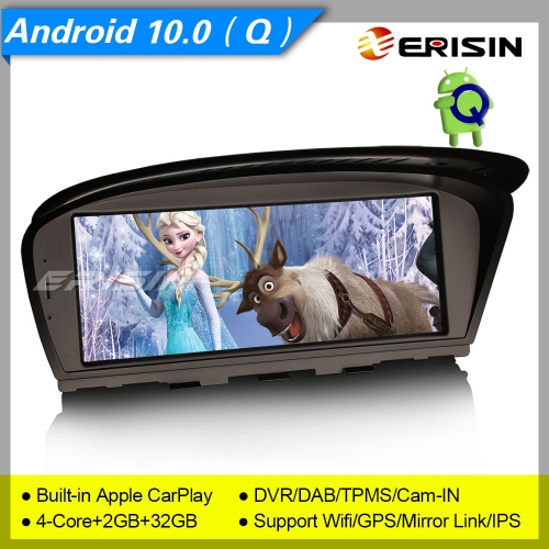 2+32GB MTK8227L Android 10.0 Autoradio 3er E90 5er E60 CCC Car OEM Idrive Centric System GPS DAB+ TPMS DVR BT SWC IPS 8.8" Erisin ES3160C