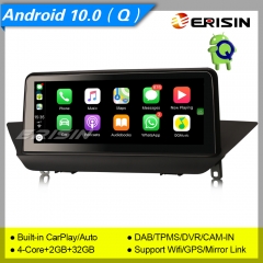 2+32GB MTK6737 CarPlay Auto Android 10.0 Autoradio BMW X1 E84 CIC 2009-2015 Car OEM Idrive GPS DAB+ BT 4G SWC IPS 10.25