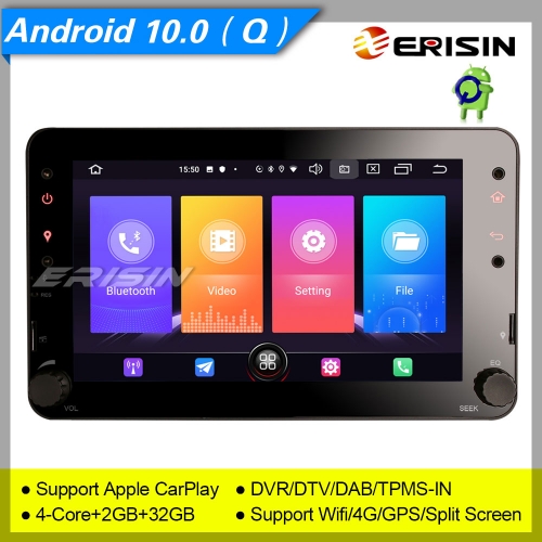 2+32GB 4 Core Android 10.0 Alfa Romeo Spider 159 Sportwagon Brera Car Stereo DAB+ Radio Sat Navi DVR OBD TPMS BT USB 4G 7" Erisin ES2720R