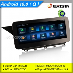 2+32GB MTK6737 CarPlay/Auto Android 10.0 Autoradio Mercedes Benz GLK-Class X204 NTG 4.5 SWC GPS DAB+ 4G IPS 10.25