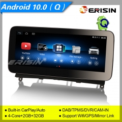 2+32GB MTK6737 CarPlay/Auto Android 10.0 Car Stereo Mercedes Benz C-Class W204 NTG 4.0 DAB+ 4G DVR GPS IPS 10.25