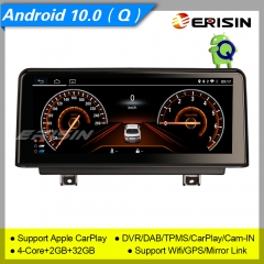 2+32GB MTK6737 Android 10.0 Car Stereo BMW 1er F20 F21 / 2er F23 NBT Idrive Centric System DAB+ Radio GPS BT SWC DVR TPMS 4G IPS 10.25