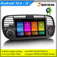 Erisin ES3050FB GPS CarPlay DSP Android 10.0 Alfa Romeo Spider 159 Brera SWC DAB+Car Stereo TPMS 7" TPMS Wifi Bluetooth Mirror DVR CAM Split