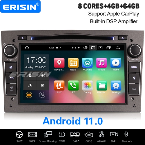 4+64G PX5 4+64G CarPlay Android 11.0 Autoradio Vauxhall Opel Corsa Antara Vivaro Combo Astra DAB+ CarPlay DSP TNT SWC 7" Erisin ES8160PG