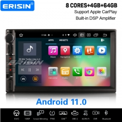 8 Core 4+64GB PX5 DSP Android 11 Car Stereo 2 Din Double For Nissan DAB+ Radio GPS CarPlay DVR TPMS OBD BT 7