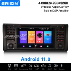 Erisin Android 11.0 Autoradio BMW E53 E39 X5 M5 5 Series ES2739B DAB+ CarPlay TNT DVR DVD CD Bluetooth Split Screen OBD CAM