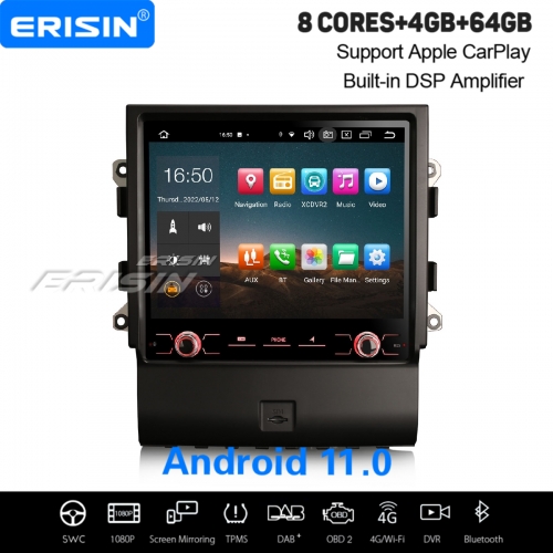 8,4" 8-Cœur 64Go Android 11.0 Autoradio DAB+ Navi Pour Porsche Macan 2012-2016 CarPlay&Android Auto WiFi 4G IPS DSP OBD2 TPMS Bluetooth ES8543M