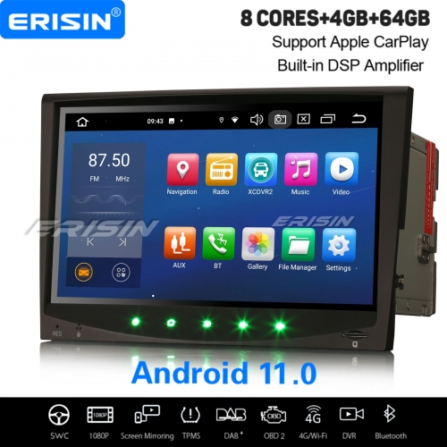 8" 8-Core 64GB Android 11.0 Car Stereo DAB+ Satnav For Porsche 911 Cayman Boxster CarPlay&Android Auto WiFi 4G IPS DSP OBD2 TPMS Bluetooth ES8558C