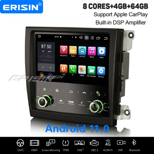 8-Core 4GB+64GB Android 11.0 Car Stereo DAB+ Satnav For Porsche Panamera 2010–2016 CarPlay&Android Auto WiFi 4G IPS DSP OBD2 TPMS Bluetooth ES8561P