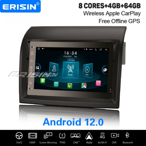 8-Core Android 12.0 IPS 64GB Car Stereo 8-UI CarPlay WiFi 4G OBD2 DAB+ Satnav For Peugeot Boxer Fiat Ducato Citroen Jumper ES8974D