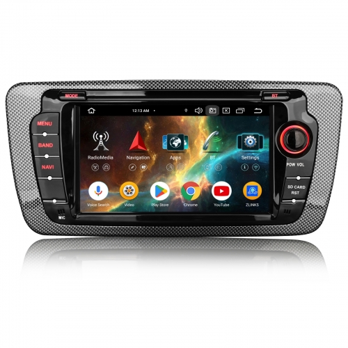 Erisin 8 Cœurs 4Go+64Go Android 14 Autoradio GPS Navi pour SEAT IBIZA Wireless CarPlay Android Auto WiFi 4G Bluetooth 5.0 DAB+ Radio USB DSP ES5722SN