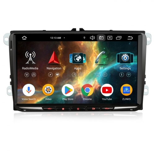 Erisin 9" 8 Core 4+64GB Android 14 Car Stereo Navi for VW Golf 5/6 Passat B6 Touran Tiguan SEAT Skoda CarPlay Android Auto WiFi USB DSP DAB+ ES5791VN