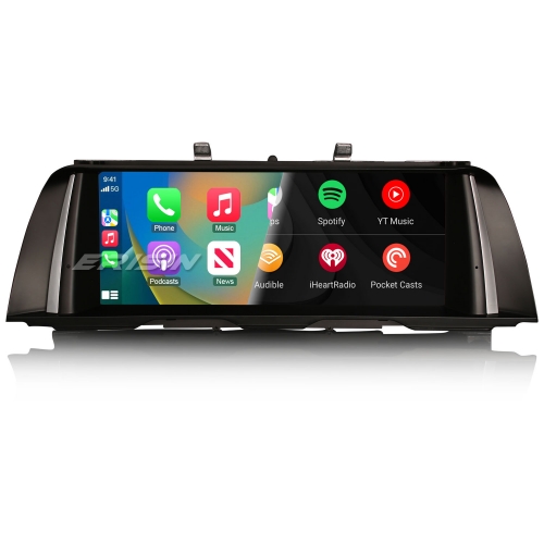 Erisin 10,25" 8-Cœurs 4Go+64Go Android 13 DAB+ Autoradio Navi pour BMW 5er F10/F11 NBT 2013-2016 CarPlay Android Auto WiFi USB Bluetooth 5.0 ES3810N