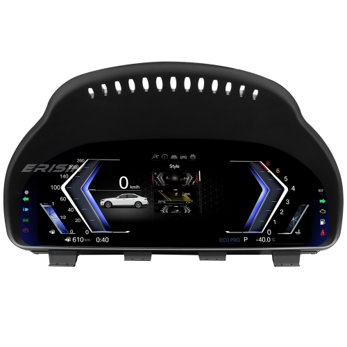 Erisin Car LCD Display Dashboard Player Digital Gauge Cluster 4 Core for BMW 5/6/7er F10/F01/F06 X3 X4 X5 X6 Plug&Play 7-UI 1920x720 HD Linux ES4805B