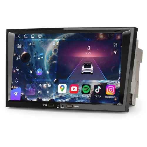 Erisin Qualcomm 8 Cœurs 8+128Go Android 14 DAB+ Autoradio Navi pour Opel Corsa C/D Astra H Vectra Meriva Zafira CarPlay Android Auto WiFi USB ES9008P