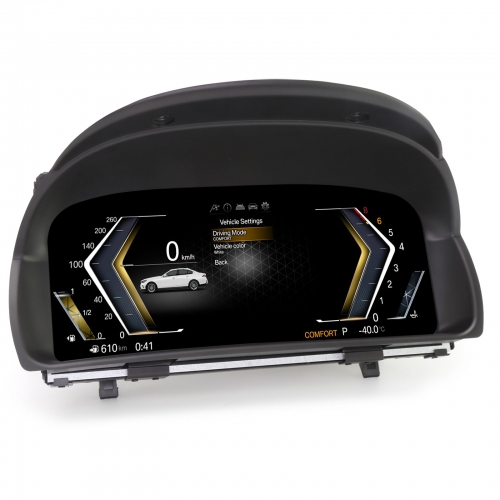 Erisin 10" LCD Display Dashboard Player Digital Gauge Cluster for BMW X1 E84 2006-2015 Digital Speedometer Plug&Play 7-Theme 1920x720 HD Linux ES4884T