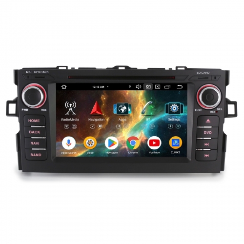 Erisin 8 Cœurs 4Go+64Go Android 14.0 DAB+ Autoradio Navi pour Toyota AURIS (2007-2012) CarPlay Android Auto WiFi 4G USB Bluetooth 5.0 DSP CD ES6517A