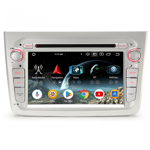 Erisin 8 Cœurs 4Go+64Go Android 14.0 DAB+ Autoradio Navi pour Alfa Romeo Mito 2008-2019 CarPlay Android Auto WiFi 4G USB Bluetooth 5.0 DSP CD ES6530M