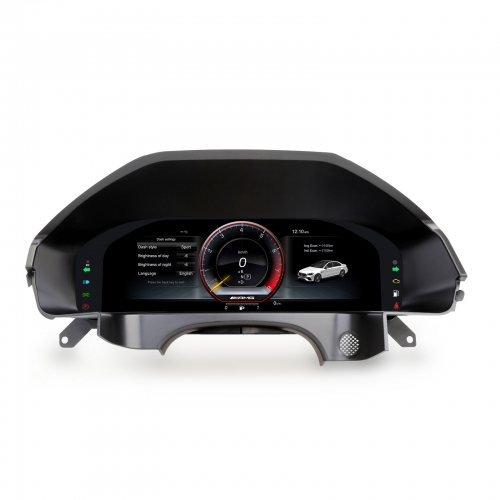 Erisin 12.3" LCD Display Dashboard Player Digital Gauge Cluster for Mercedes Benz E Class W212 2014-2015 Plug & Play 5 Theme 1920x720 Linux ES48E45T