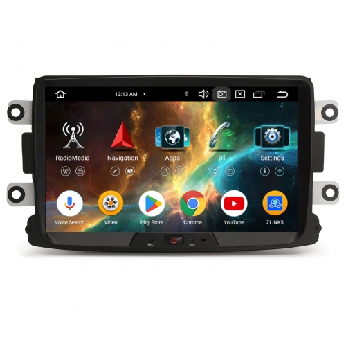 Erisin 8" 8 Cœurs 4+64Go Android 16 Autoradio Navi pour Dacia Logan Lodgy Duster Sandero Dokker CarPlay Android Auto WiFi USB Bluetooth DAB+ ES5529D