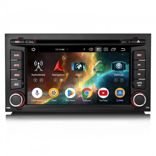 Erisin 8 Cœurs 4Go+64Go Android 16 Autoradio GPS Navigateur pour SEAT LEON 2013-2018 sans Fil CarPlay Android Auto WiFi USB Bluetooth DAB+ ES6532S