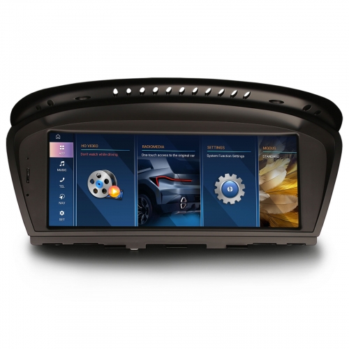 Erisin 8,8" Qualcomm 4Go+64Go Android 16 DAB+ Autoradio Navi pour BMW E90 E91 E92 E93 E60 E61 E63 E64 CCC CarPlay Android Auto WiFi Bluetooth ES3960C