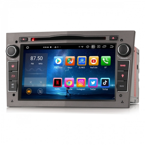 Erisin 8 Core Android 14 4GB+64GB Car Stereo DAB+ GPS for OPEL Astra H Corsa D Vivaro Combo Vectra Zafira CarPlay Android Auto WiFi Bluetooth ES8560PG
