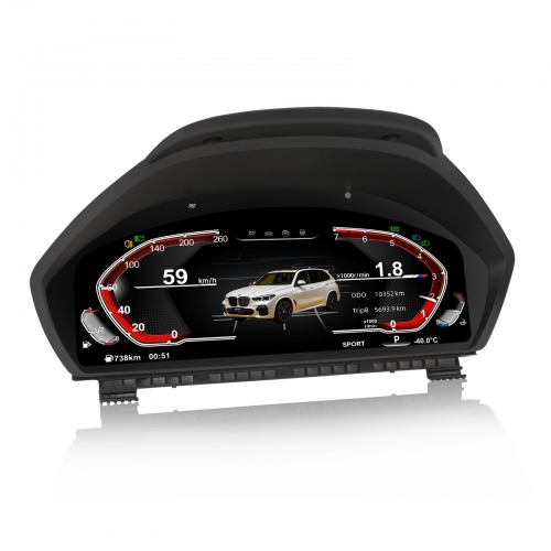 Erisin Car LCD Display Dashboard Player Digital Gauge Cluster 4 Core for BMW 3/4er F30/F31 GT-F34 F32/F33/F36 Plug&Play 5-UI 1920x720 HD Linux ES4813B