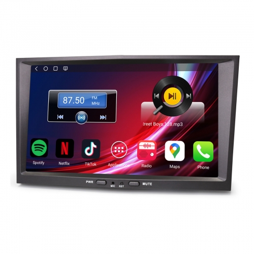 Erisin Snapdragon 4GB+64GB Android 14 Head Unit Navi for Opel Astra H Corsa C/D Zafira B Vivaro CarPlay Android Auto WiFi USB Bluetooth DAB+ ES6608PG