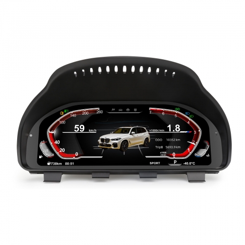 Erisin Car LCD Display Dashboard Digital Gauge Cluster 4 Core for BMW F01/03/06/07 F10/11/12/15/16/18 F25/26 Plug&Play 5-UI 1920x720 HD Linux ES4815B