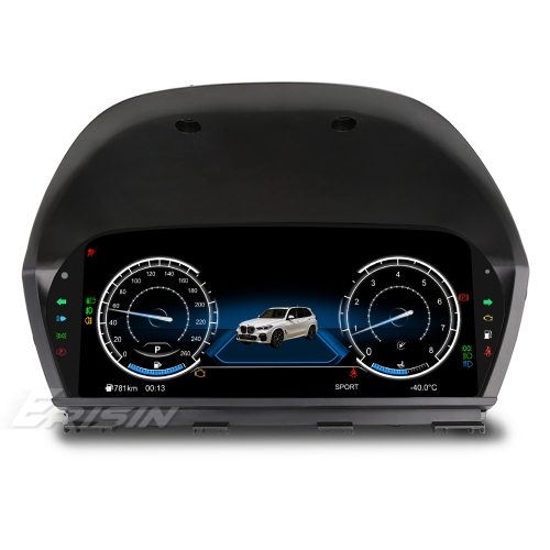 Erisin Tableau de bord combiné numérique écran HD de 10'' pour BMW Série 1/2 F20/50 F22 F45 X1 F48/49 X2 F39 Carplay Plug&Play 13-UI 1920x720 ES4822CA