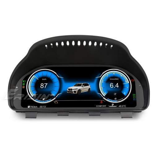 Erisin Tableau de bord combiné numérique écran LCD pour BMW F01/03/06/07 F10/11/12/15/16/18 F25/26 Carplay Plug&Play 13-UI 1920x720 12,3'' HD ES4815CA