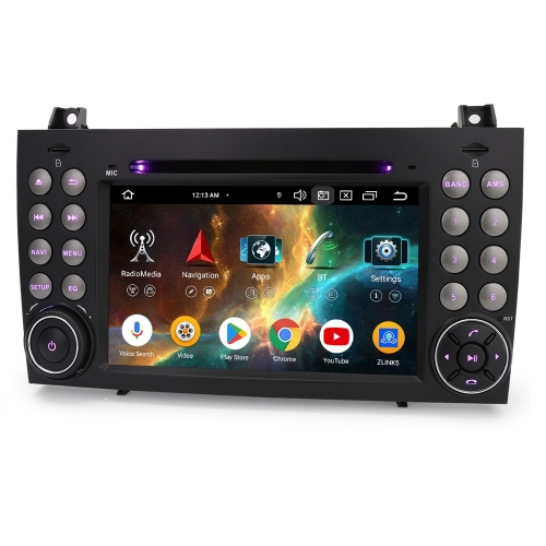 Erisin 4+64Go 8 Cœurs Android 16 Autoradio Navi pour Mercedes BENZ Classe SLK R171 W171 CarPlay Android Auto WiFi 4G Bluetooth 5.0 DAB+ CD USB ES6540S
