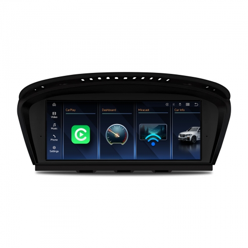 Erisin 8,8" Autoradio Linux pour BMW E60 E61 E63 E64 E90 E91 E92 E93 2009-2012 Navigateur CarPlay Android Auto Bluetooth USB iDrive DAB+ DVR ES2460I