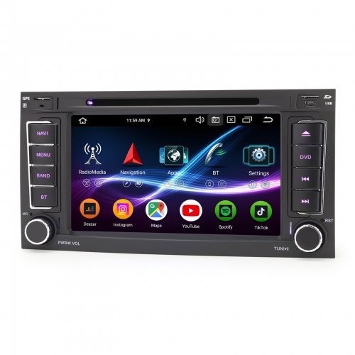Erisin 8 Core 8GB+128GB Android 16 DAB+ Head Unit for VW TOUAREG 2004-2010 GPS Satnav CarPlay Android Auto WiFi 4G USB DSP CD Player Bluetooth ES9156T