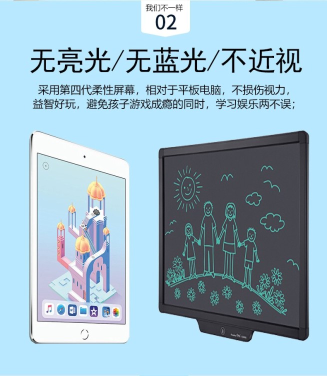 LCD writing tablet