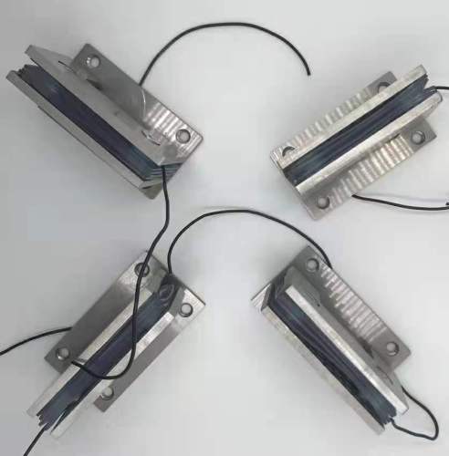 Hinge for smart glass door