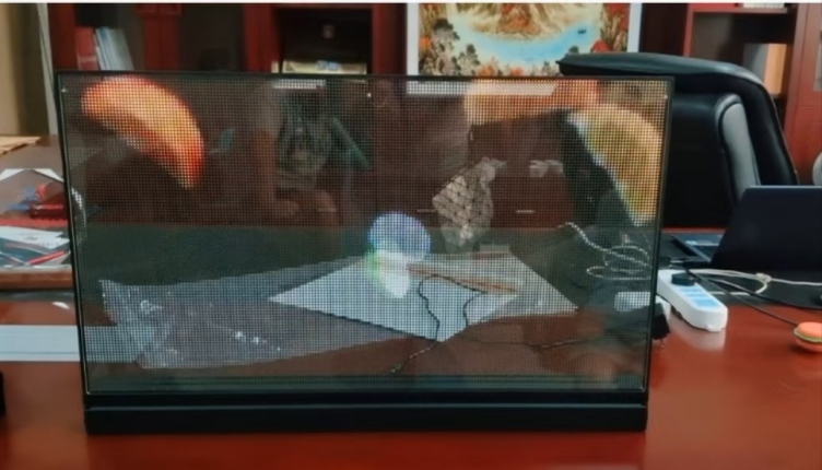 Clear LED advertising machine