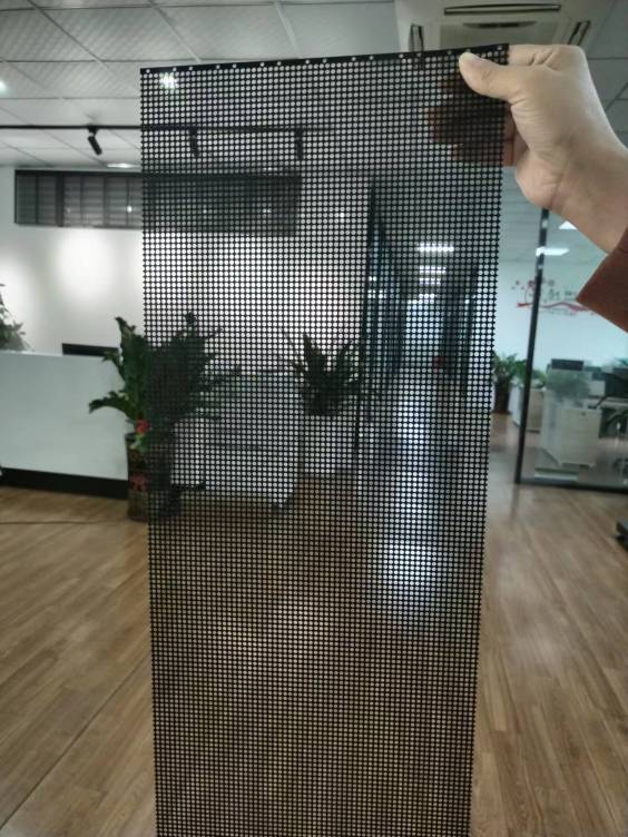 Clear LED holographic display screen